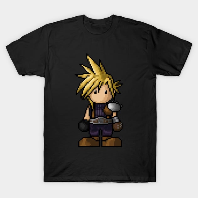 FF7 Cloud Strife T-Shirt by PixelKnight